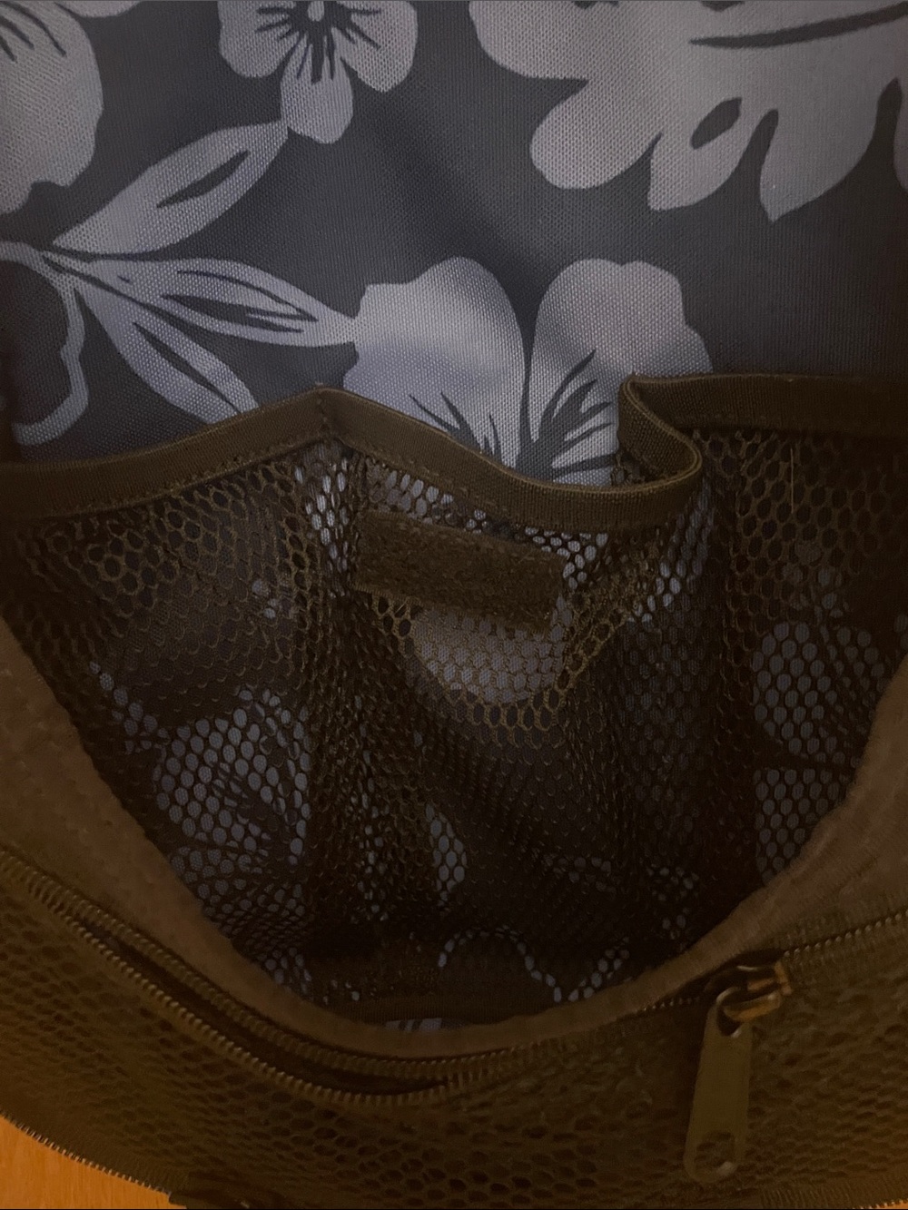 L.L. Bean Navy Blue Floral Toiletry Bag - Picture 8 of 10